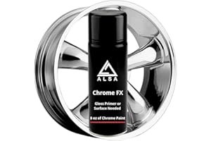 Genuine Alsa Chrome Paint - True mirror finish - Scratch resistant with no topcoat needed guaranteed - With Free Gloss Baseco