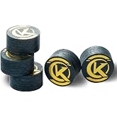 KONLLEN 14mm Pool Cue Tips 6/9 Layer Leather S/M/H Options | Laminated leather construction, durable performance, multiple hardness options, stable cue contact