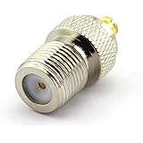 DGZZI 2-Pack F Female to MCX Male RF Coaxial Adapter F to MCX Coax Jack Connector