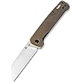 QSP Penguin Folding Knife – Rugged D2 Blade – Premium Brass Handle – Smooth One-Hand Open – Deep Carry Clip – Left/Right-Handed Friendly – Perfect for EDC and Outdoor Adventures