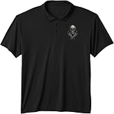 Rock &amp; Rock Music, Rock On &amp; Rock Hand | Skull, Rocker Performance Polo Shirt