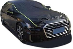 Half Car Cover Top - Car Windshield Cover for Snow, Hail Protector Car Snow Cover Waterproof All Weather for Sun, Rain, Dust 