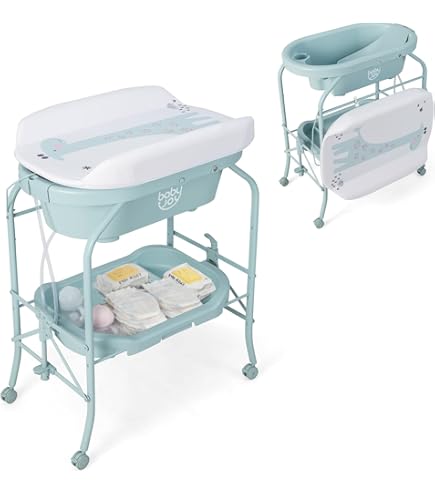 Amazon.com: HONEY JOY 2-in-1 Baby Bathtub & Changing Table