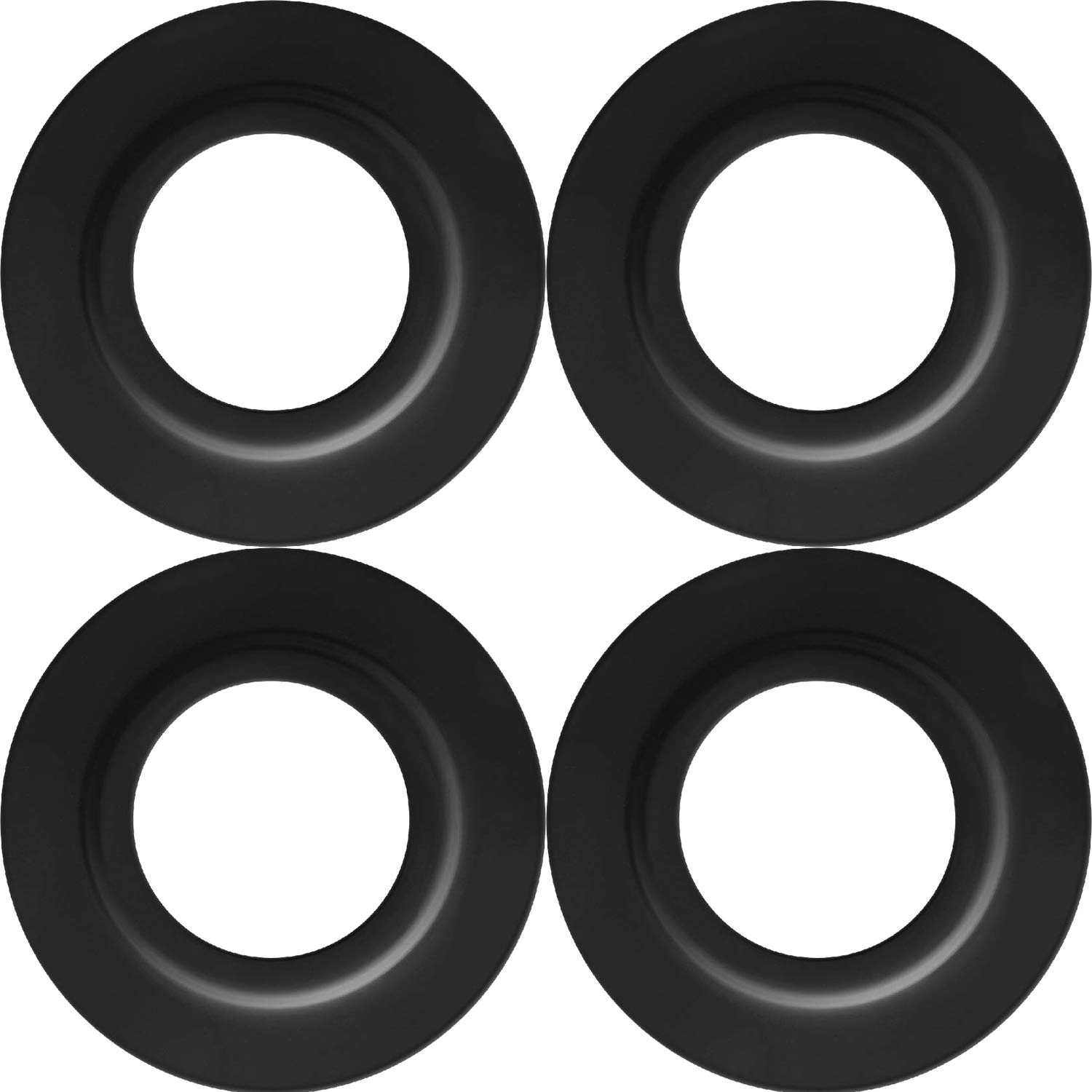 4 Pieces Metal Lamp Shade Reducer Ring for ES/E27 to BC/B22 Plate Light Fitting Lampshade Washer Adaptor Converter(Black)