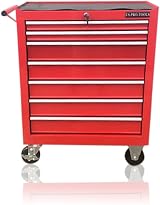 US PRO Red Steel Tool Chest Roller Cabinet 7 Drawers Work Storage Box view 3