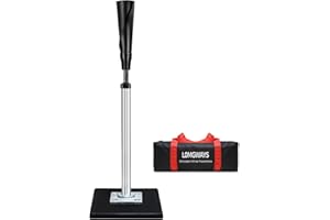 LOMGWAYS Baseball/Softball Batting Tee-(24"-46") Height Adjustable Premium Portable Baseball Tee with Removable Rubber Top and Heavy Duty Base for All Ages
