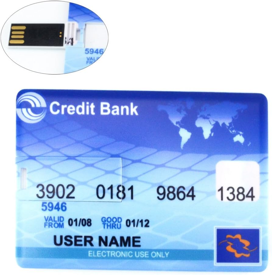 8GB Ultra-slim Credit Bank Card Shaped USB Flash Disk Drive