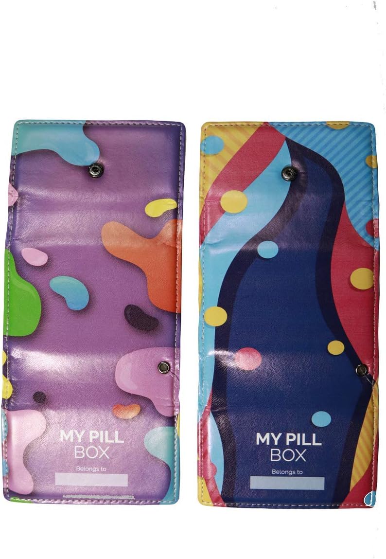 Pill Organizer Box Weekly Case -8 Compartments, Lobuprofen, Vitamins, Allergy Medicine, Aspirin, Supplements Organizer Box: Health & Personal Care