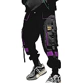 Ambcol Streetwear Hip Hop Pants Cargo Pants Joggers Casual Active Sports Sweatpants for Men Couple Women Unisex