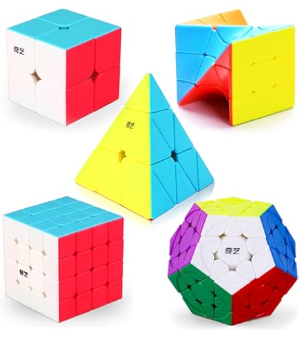 Amazon.com: Roxenda Speed Cube Set, [5 Pack] Magic Cube Bundle of