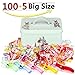 Homder 105 Pack Multicolor Wonder Clips Quilter Clamps with Tin Box for Sewing, Quilting, Crafters, Crochet, Knitting and Holding Paper