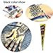 3Pcs Temporary India Paste Cone Tattoo Set Temporary Tattoo Body Art and Painting Bundle Natural Organic Fresh Authentic Ink Paste with 60Pcs Free Stencil Designs