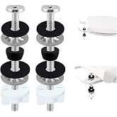 2PCS Universal Toilet Seat Bolts Kit, 3 Inches, Stainless Steel Made | Compatible with Kohler/American Standard/TOTO/Glacier Bay, Toilet Seat Screws Replacement, Easy to Install