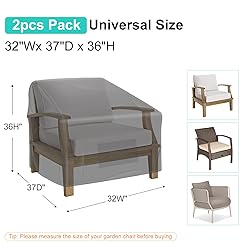 BROSYDA Patio Chair Covers for Outdoor Furniture