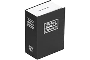 Mini Simulation Book Safe with Key Money Saving Box Security Lock Case for Cash Jewelry Coins Alcancias De Dinero Para Adulto