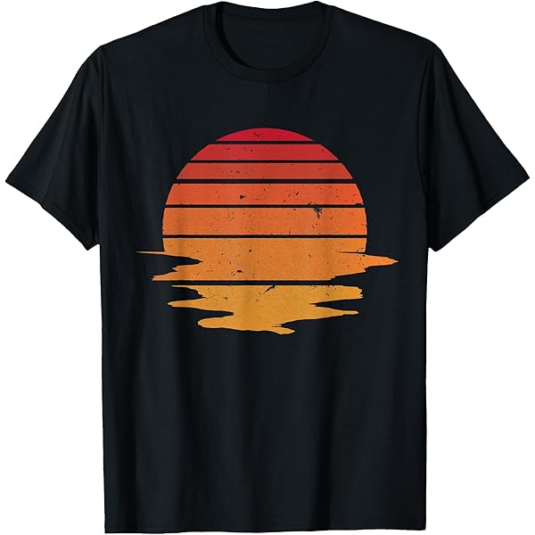 Amazon.com: Vintage sunset Graphic tee shirt T-Shirt : Clothing