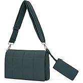 CLUCI Puffer Shoulder Bag Puffy Crossbody Purse for Women Middle Tote Bag Lightweight Cotton Padded Hobo Handbag