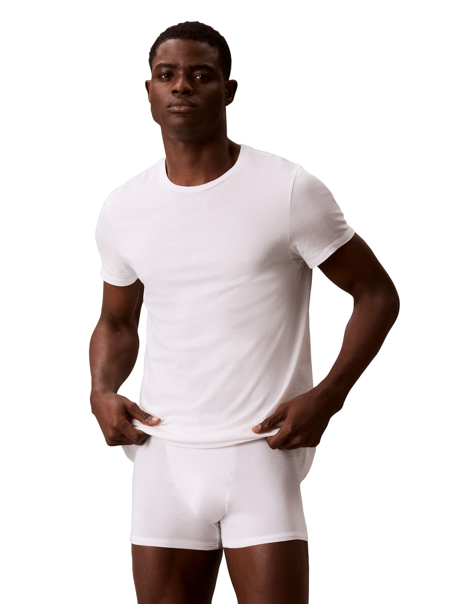 Calvin Klein Men's Cotton Classics 3-Pack Undershirts Image