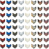 184Pcs Electroplate Glass Arrow Beads Colorful Arrow Shape Glass Beads Loose Spacer Beads 5mm for DIY Bracelet Earring Jewelry Making Crafts