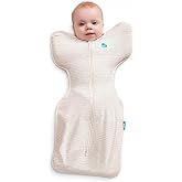 Love to Dream Swaddle Up Lite, Baby Sleep Sack | 0.2 TOG, 13-19 lbs, Tan | Arms Up Swaddle Helps Baby Self-Soothe and Sleep Longer, Secure Fit Helps Calm Startle Reflex, Newborn Essentials 75&ndash;81F