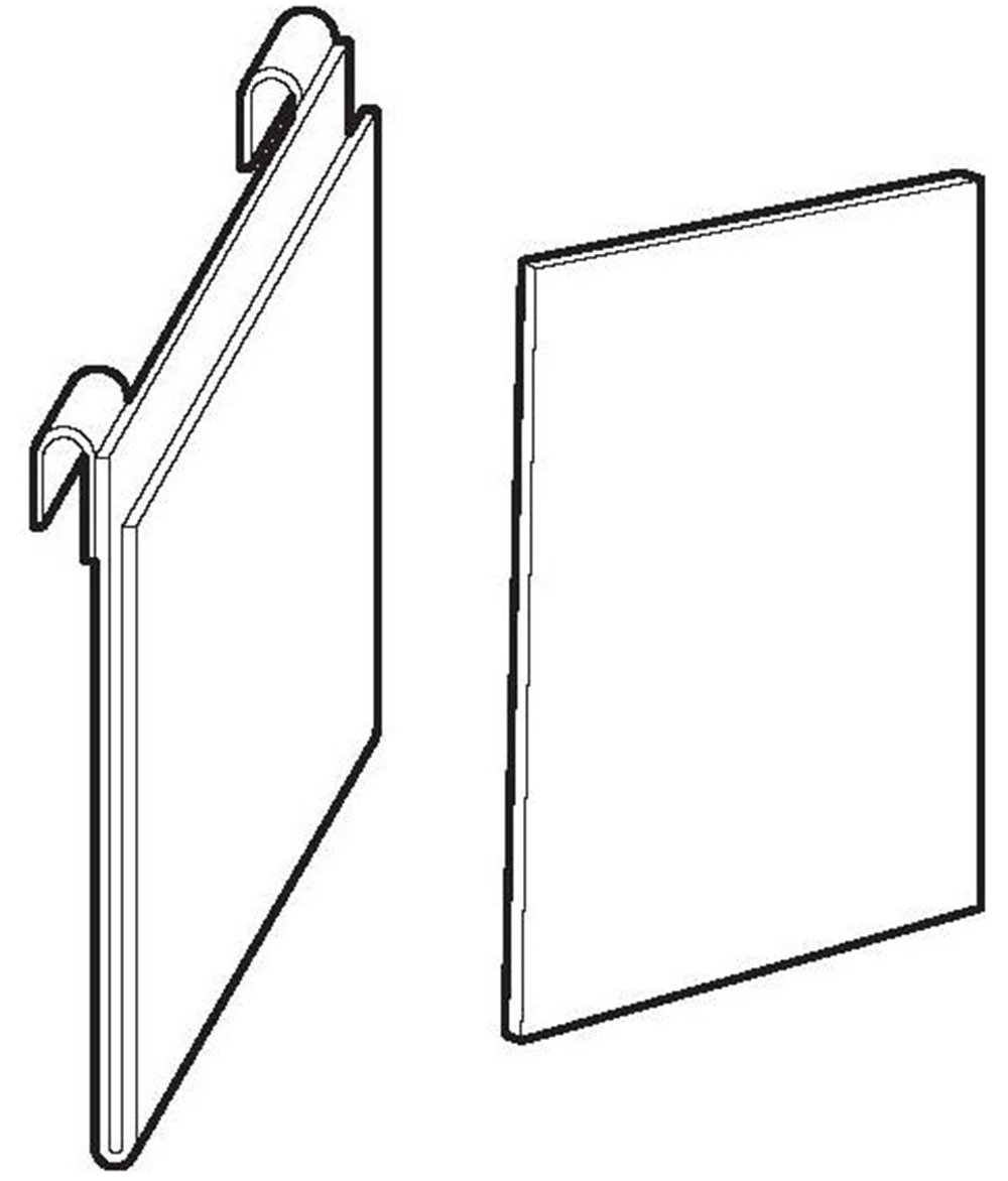 Gridwall Acrylic T-Shirt Display with White Plastic Insert Works with ...