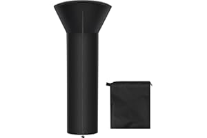 SUPOW Patio Heater Covers Waterproof with Zipper, 600D Oxford Fabric Standup Outdoor Heater Cover for Outdoor Heaters, 89" H x 33" D x 19" B (1)