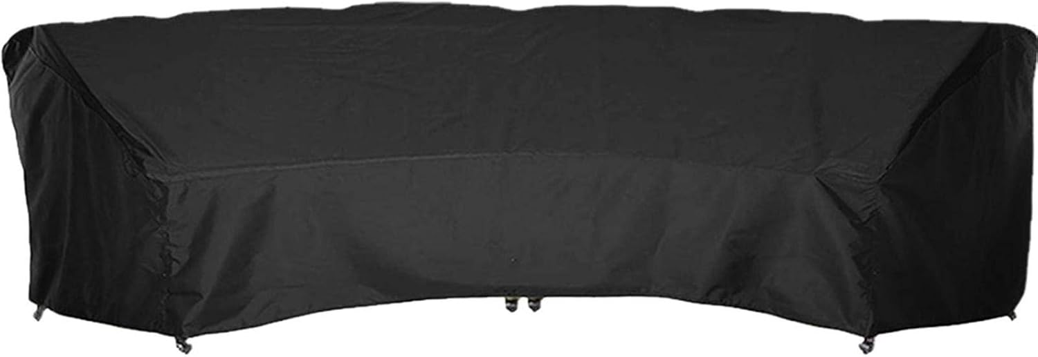 210d Outdoor Crescent Curved Sofa Furniture Dust Cover Waterproof Patio Furniture Sofa Cover Garden Furniture Cover Lightweight All Weather Protection Black Amazon Ca Tools Home Improvement