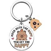 MOEXUKO Capybara Stuff for Capybaras Lovers Funny Capybara Keychain Capybaras Gifts for Women Friends Sister Daughter Birthday Chrsitmas Gifts Cute Capy Keyring