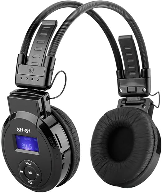 SHOPINNOV SD Card Folding Headphone MP3 Player FM Radio Amazon.co.uk