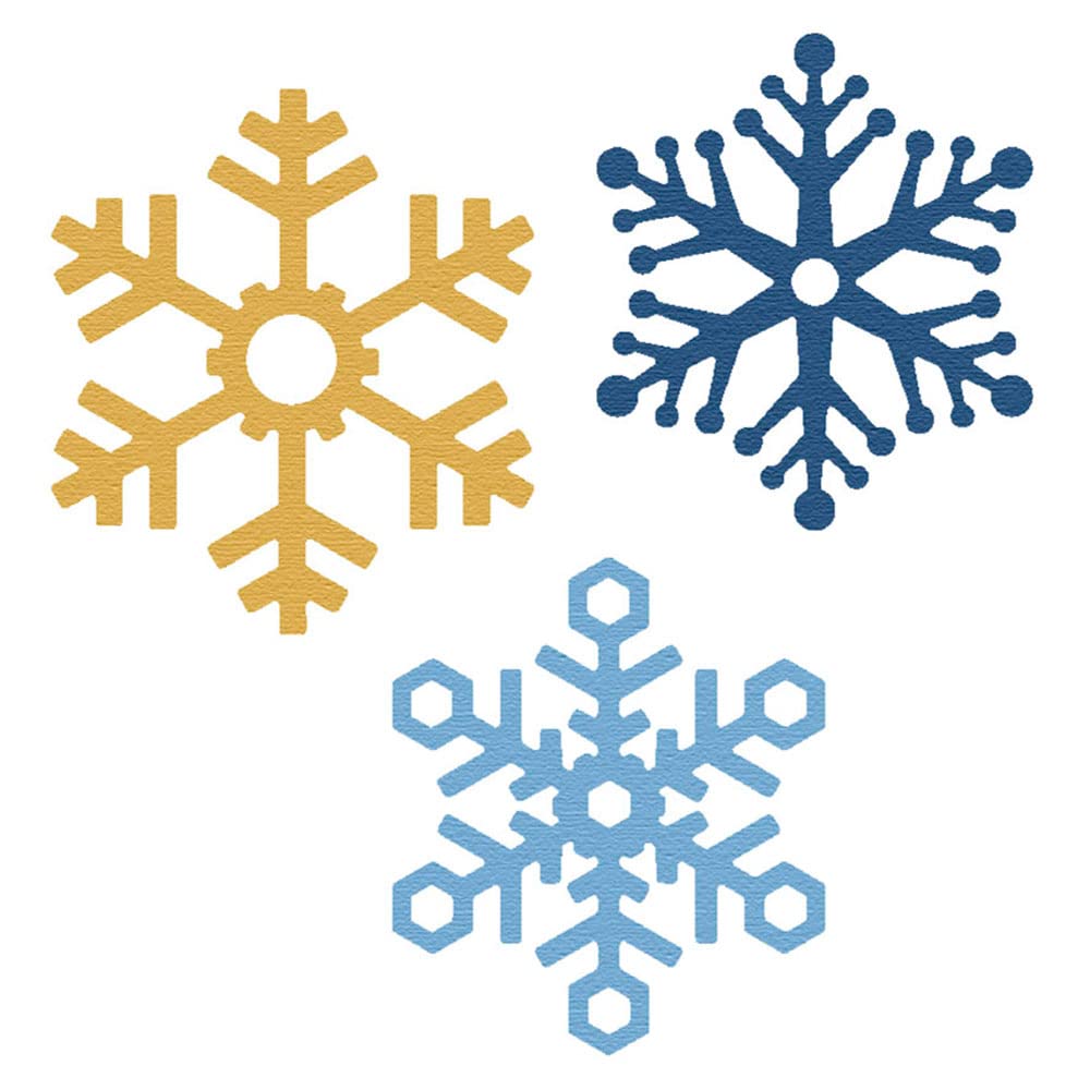 Thin die ZAG Christmas Snowflakes 3u.