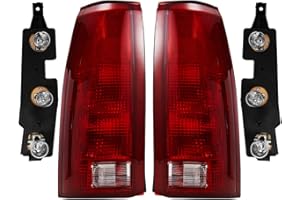 EPIC LIGHTING AMOE B Brake Tail Lights w/Bulbs & Circuit Board Replacement for Chevrolet GMC 88-00 C/K 92-99 Suburban 92-00 Yukon 92-94 Blazer 95-00 Tahoe [ GM2800104 5977867 GM2801104 5977868 ] Pair