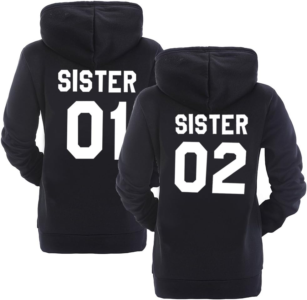 Best Friend Hoodies BFF Hoodies Matching Couple Hoodies Teen Girls Sister
