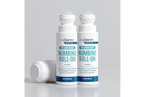 Myderm Medical 5% Lidocaine Numbing Roll On - Pack of 2 - for Minor Aches, Scratches and Anorectal Discomfort - Made in The USA