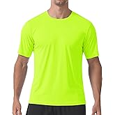 PLUMZJOY Men's Short Sleeve T-Shirt UPF 50+ Quick Dry Rash Guard Athletic Running T Shirts UV Sun Protection Swim Water Shirt