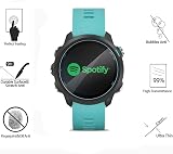 MWOOT 4pk Tempered Glass Screen Protector for Garmin Forerunner 45 245 55 S60 view 4