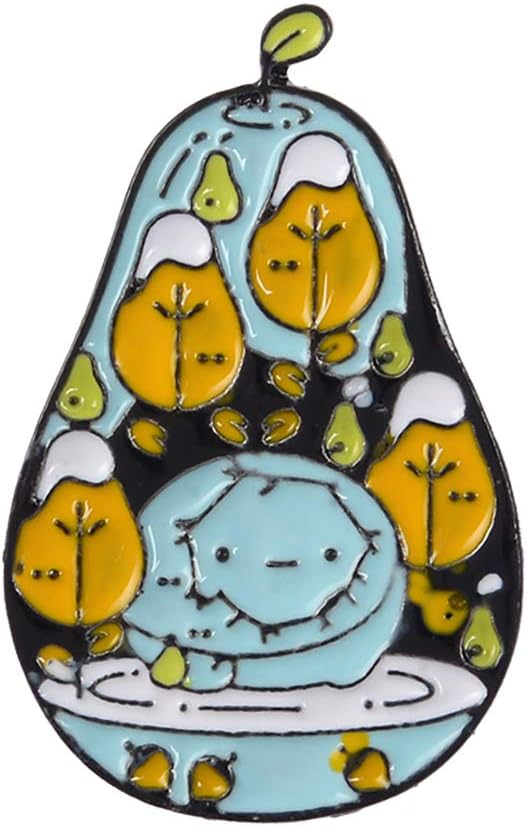 DatiezhuEnamel Pin Cute Funny Lapel Pins for Backpacks Clothes Jackets Hats,Cartoon Enamel Adventure Time Badge Collar Brooch Pin Lapel Clothes Jewelry - Black