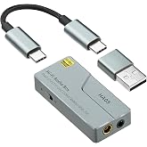 EYTSE Upgraded HA05 Portable USB C DAC Headphone Amplifier, HiFi 32Bit/384kHz DSD256 Dual CS43131 Decoder Mini DAC Amp Dongle, 3.5mm/4.4mm Balanced Outputs, Audio Adapter for Phones/PC/Laptops/Tablets
