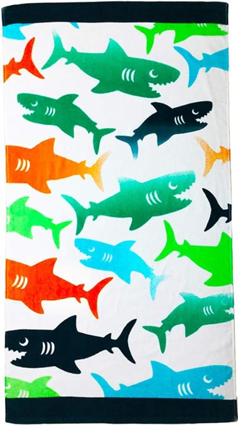 shark kids towel