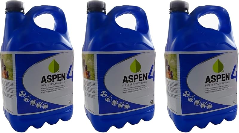 Greenstar Aspen 15L Alkylate Petrol 4-Stroke Special Fuel 5000ml x3