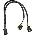 Car Horn Adapter Wiring Harness 1 to 2 Horn Adapter Connector Y Type Horn Special Plug Wiring Compatible with Hyundai Kia for Car Truck Horn Plug and Play.