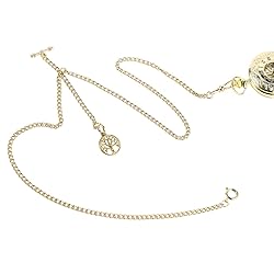 ManChDa Double Albert Chain Pocket Watch, Curb Link