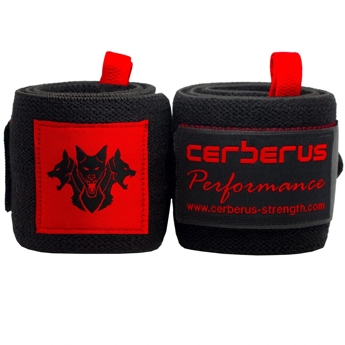 CERBERUS Strength Performance Wrist Wraps (Pair) (14" Short Length)