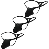 iKingsky Men's Sexy Pouch G-string Underwear Sexy Low Rise Bulge Thong Underwear