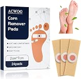 ACWOO Corn Remover Pads 24Pcs Foot Corn Patch Wart Cushions Hole for Feet