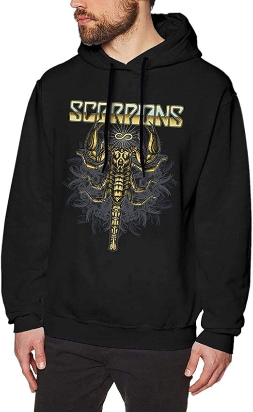 Scorpions Hoodie Men Cool Long Sleeve Pullover Sweaters No Pocket
