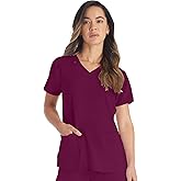 Dickies Women's Scrub Top V-Neck Top with 2 Pockets, Moisture Wicking and 360° Stretch Fabric - DK615