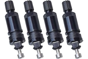 4pcs TPMS Tire Valves Stem with Built-in Pressure Sensors for Vehicles, Metal and Rubber Construction