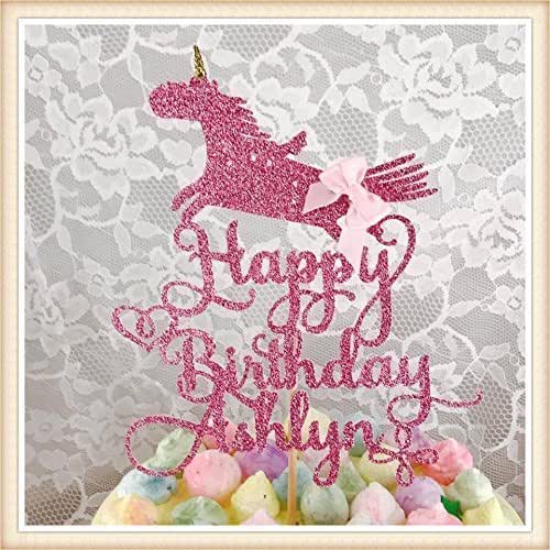 Unicorn Birthday Party Cake Topper Handmade Products