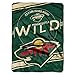 Northwest NHL Minnesota Wild Unisex-Adult Raschel Throw Blanket, 60