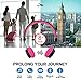 Kids Bluetooth Volume Limiting Headphones Wireless/Wired Toddler Foldable On-Ear Headset Earphones with AUX 3.5mm Jack,Mirco SD Card Slot,FM Radio for Children Boys Girls PC Tablet Cellphone(Pink)